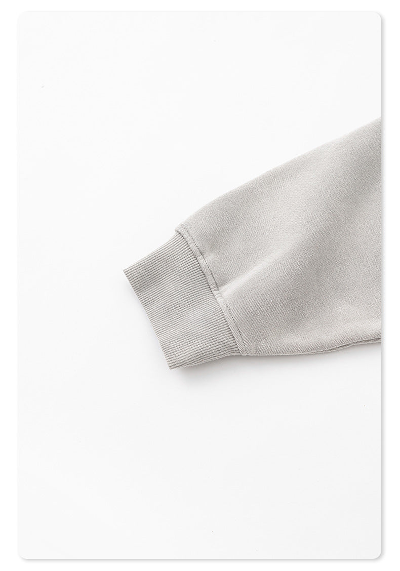 Men's Gothic Hoodie - Vintage Washed Zip-Up, Oversized Jacket