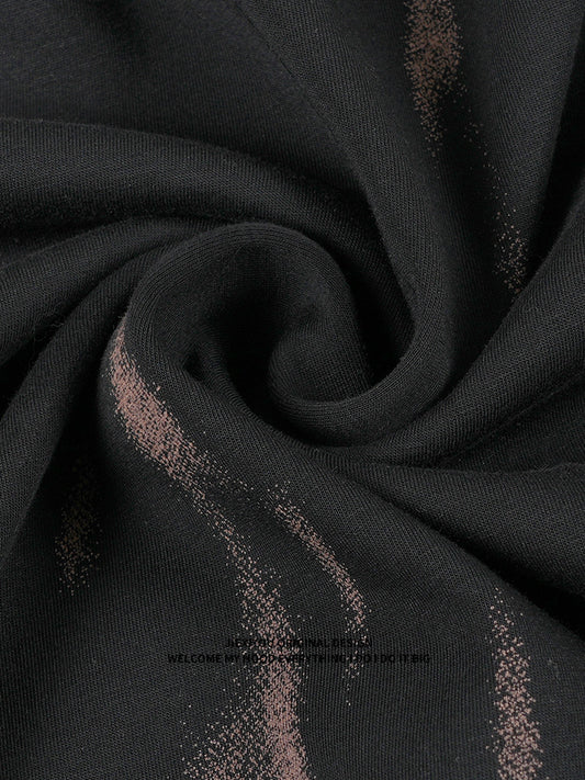 Unisex Tie Dye Hoodie - Oversized Brown Pullover, Casual Streetwear