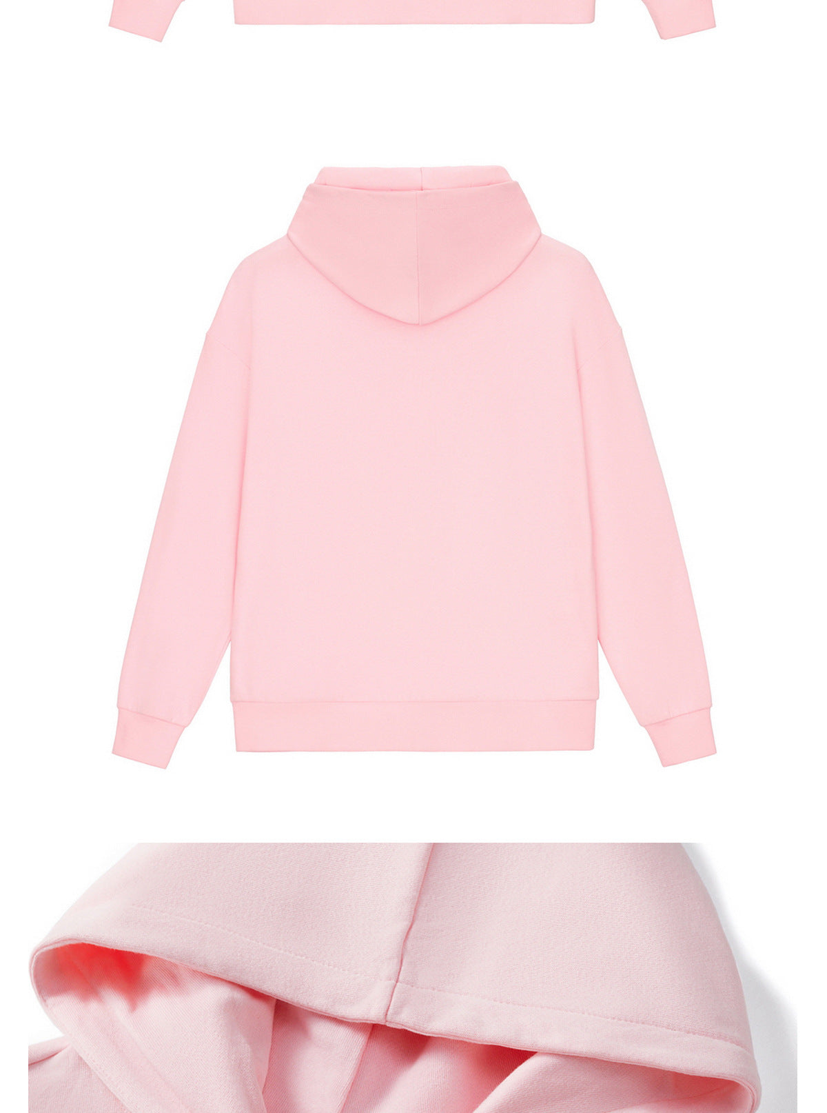 Unisex Letter Print Hoodie - Oversized Pink Pullover, Casual Streetwear