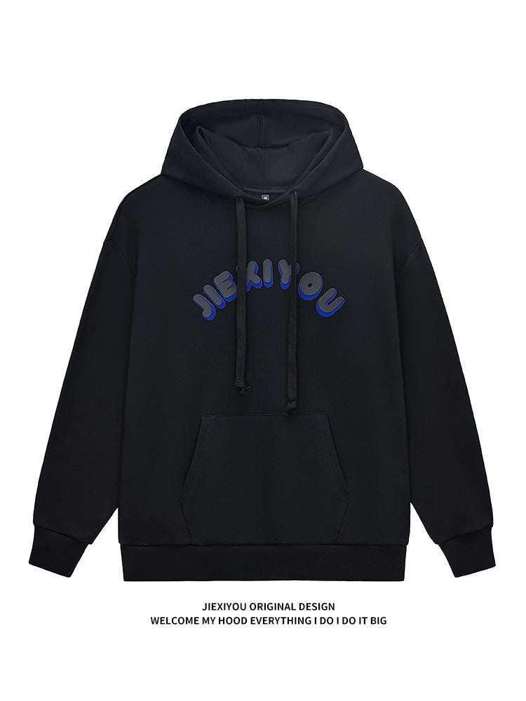 Unisex 3D Silicone Print Hoodie | Oversized Pullover Streetwear