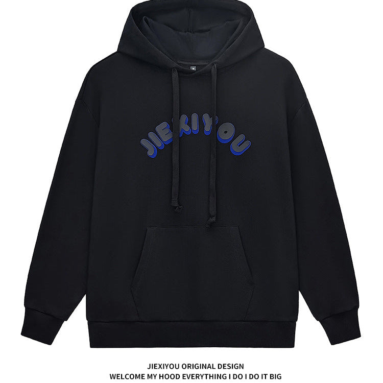 Unisex 3D Silicone Print Hoodie | Oversized Pullover Streetwear