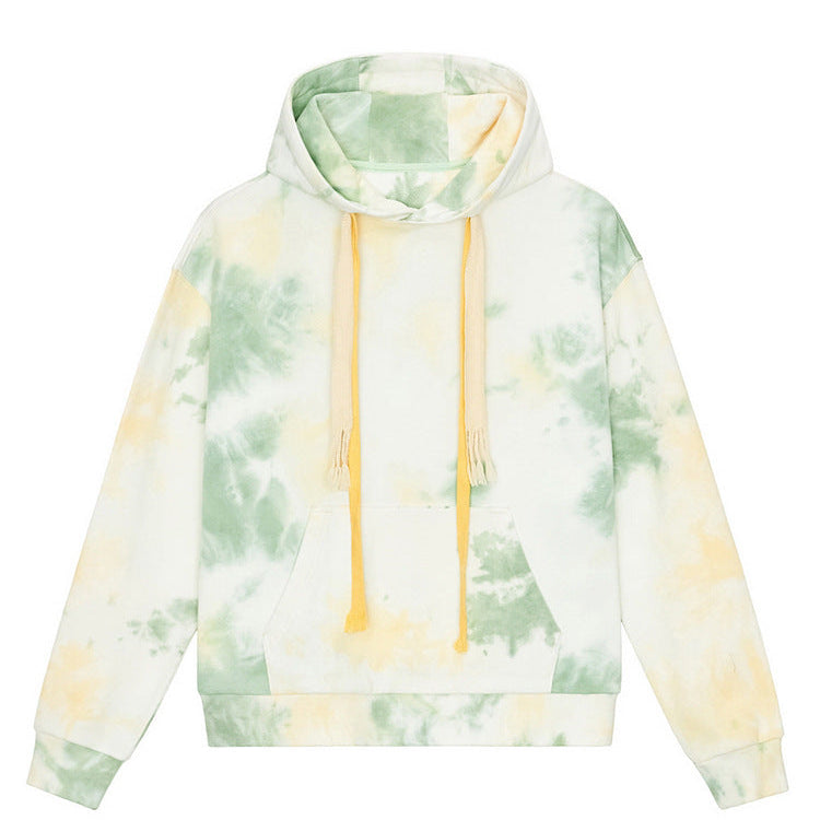 Tie-Dye Camo Hoodie | Unisex Oversized Pullover Streetwear