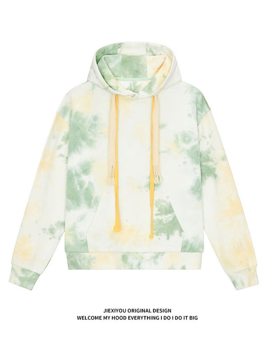 Tie-Dye Camo Hoodie | Unisex Oversized Pullover Streetwear