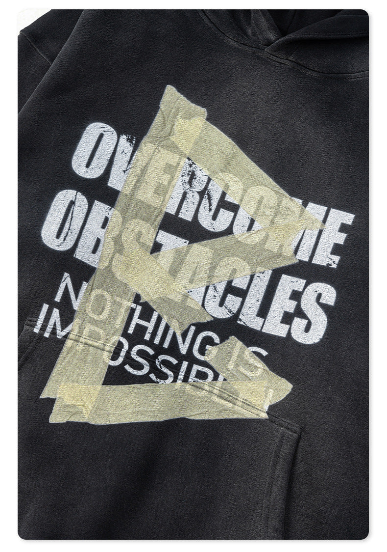 Men's Premium Hoodie - Washed Fleece Pullover, Oversized Streetwear