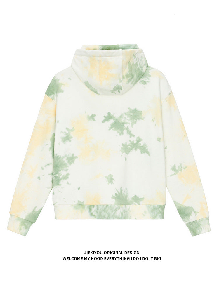 Tie-Dye Camo Hoodie | Unisex Oversized Pullover Streetwear