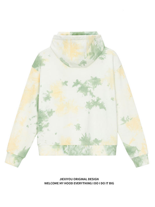 Tie-Dye Camo Hoodie | Unisex Oversized Pullover Streetwear