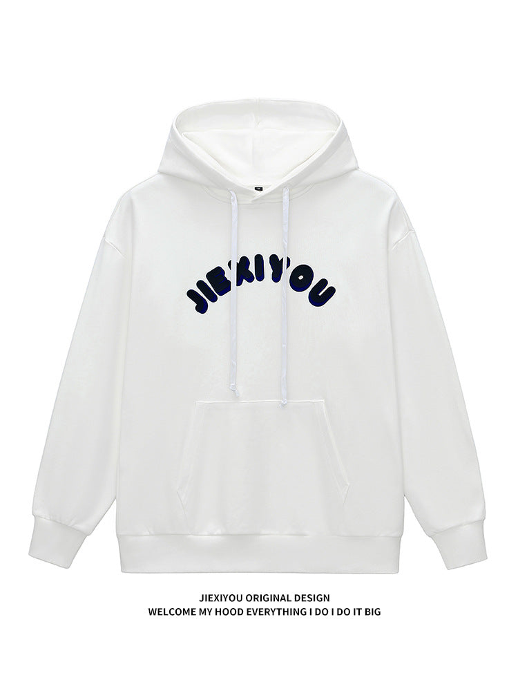 Unisex 3D Silicone Print Hoodie | Oversized Pullover Streetwear