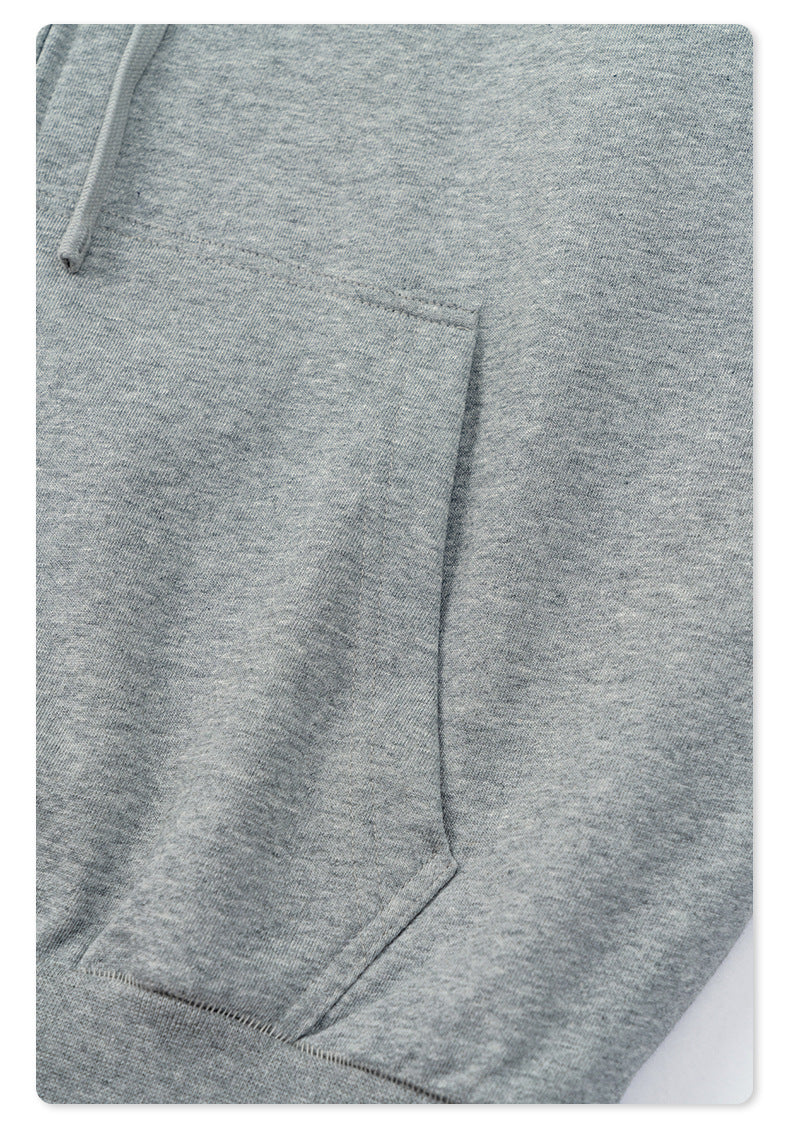 Men's 440gsm Zip Hoodie - Heavyweight Fleece Jacket, Vintage Sportswear Style