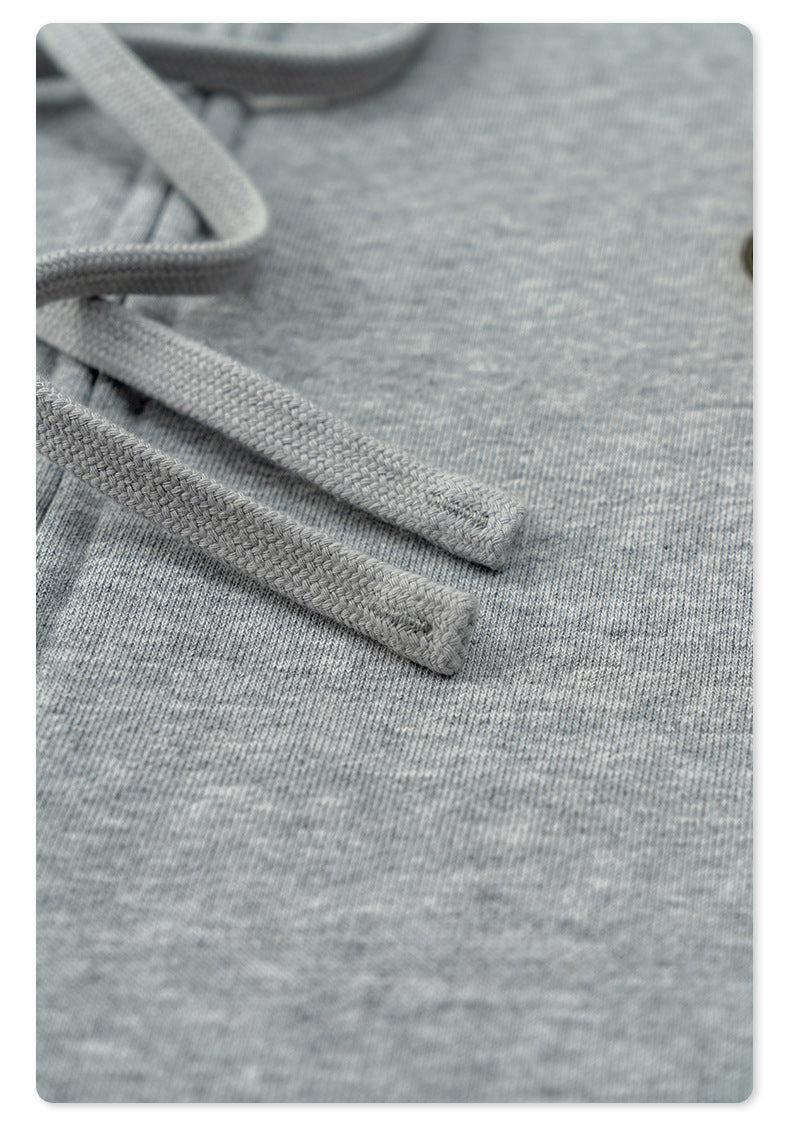 Men's 440gsm Zip Hoodie - Heavyweight Fleece Jacket, Vintage Sportswear Style