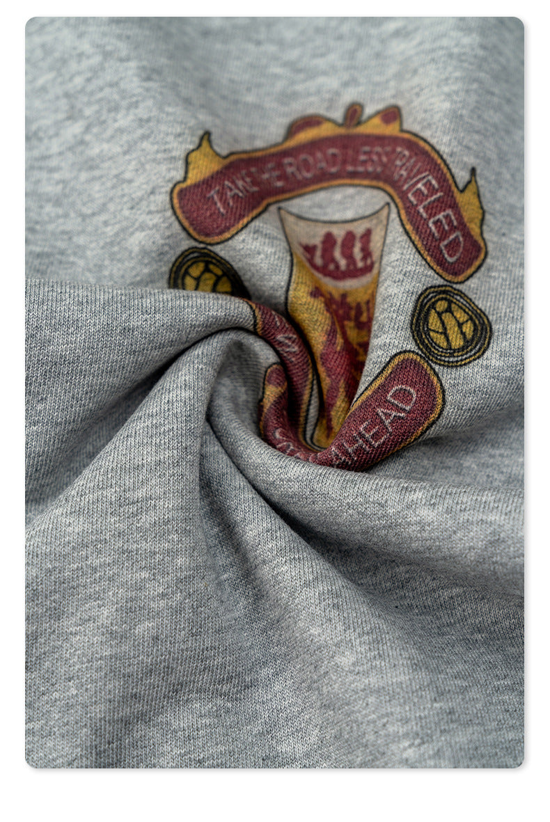 Men's 440gsm Zip Hoodie - Heavyweight Fleece Jacket, Vintage Sportswear Style