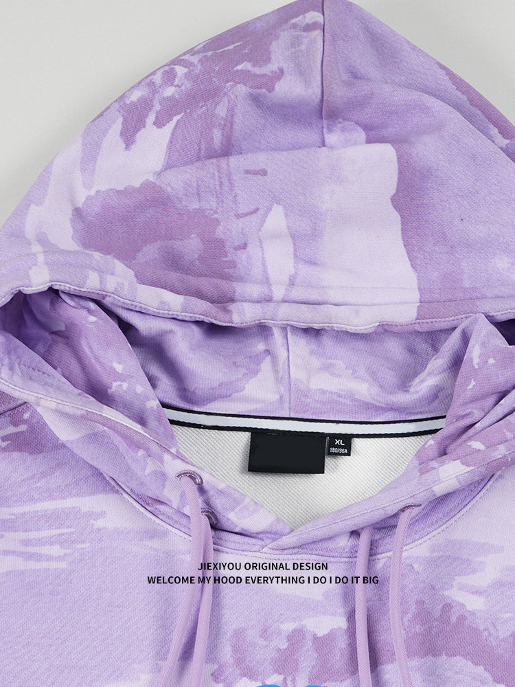 Unisex 3D Graphic Hoodie - Oversized Cotton Pullover, Casual Streetwear