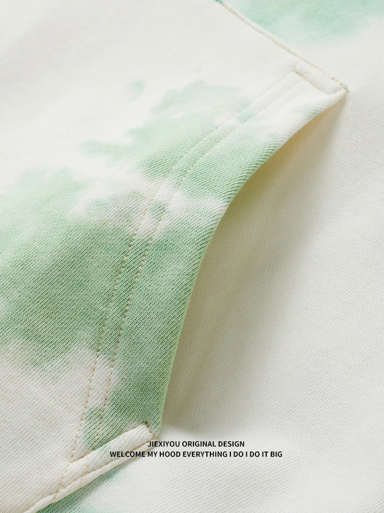 Tie-Dye Camo Hoodie | Unisex Oversized Pullover Streetwear