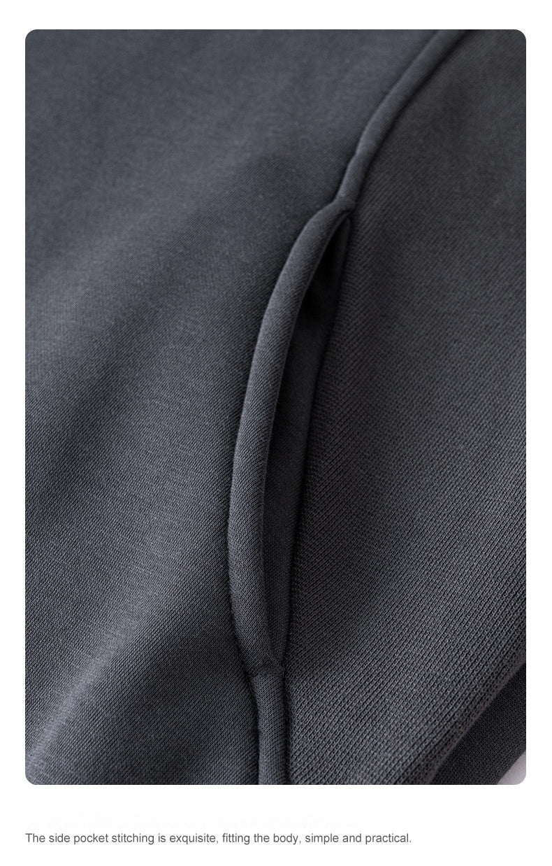 Men's Fleece Hoodie - Oversized Pullover, Raglan Sleeve Design