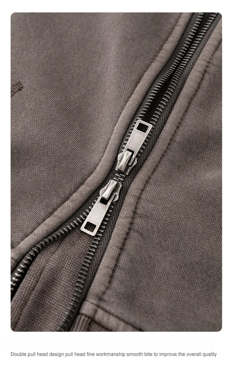 Women's Cropped Fleece Hoodie - Removable Hood, Fitted Zip-Up Jacket