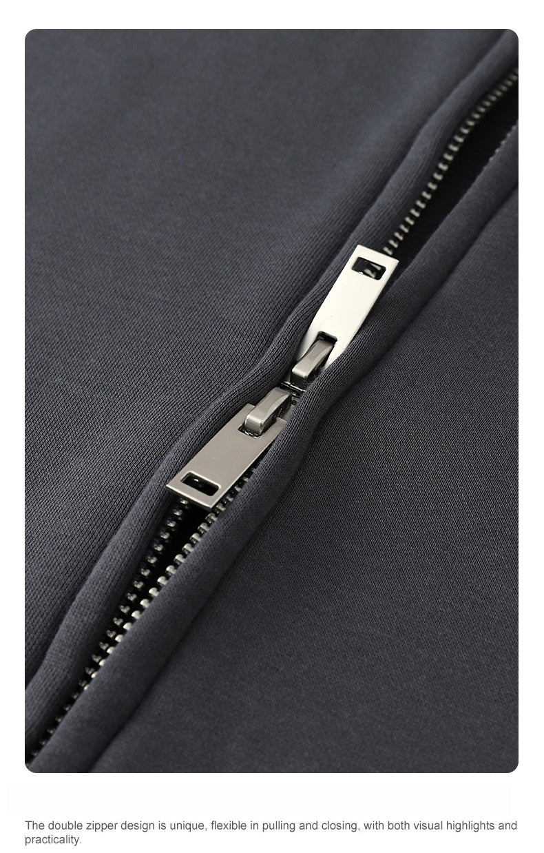 Men's Technical Fleece Hoodie - Oversized Pullover with Face Guard