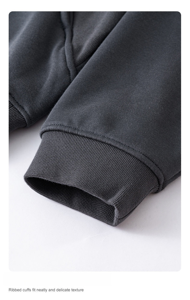 Men's Fleece Hoodie - Oversized Pullover, Raglan Sleeve Design