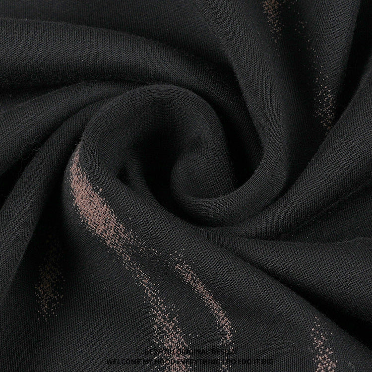 Unisex Tie Dye Hoodie - Oversized Brown Pullover, Casual Streetwear