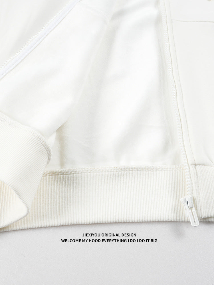 Unisex Heavyweight Zip Hoodie - Fleece Lined Pullover, Oversized Streetwear