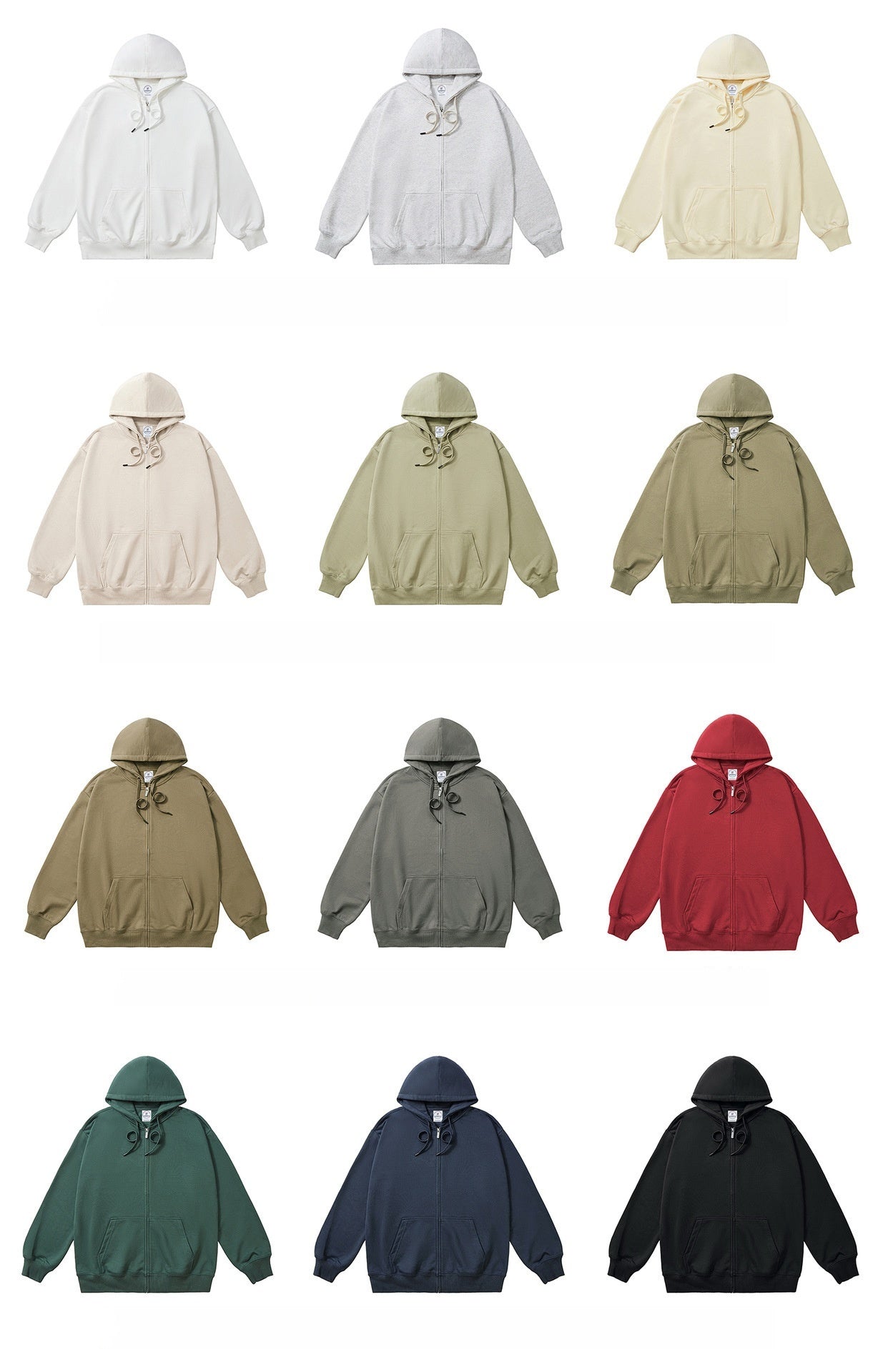 Teno Unisex Full-Zip Oversized Hoodie