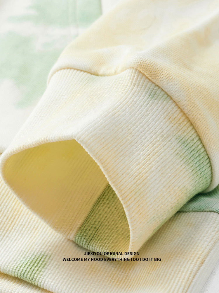 Tie-Dye Camo Hoodie | Unisex Oversized Pullover Streetwear