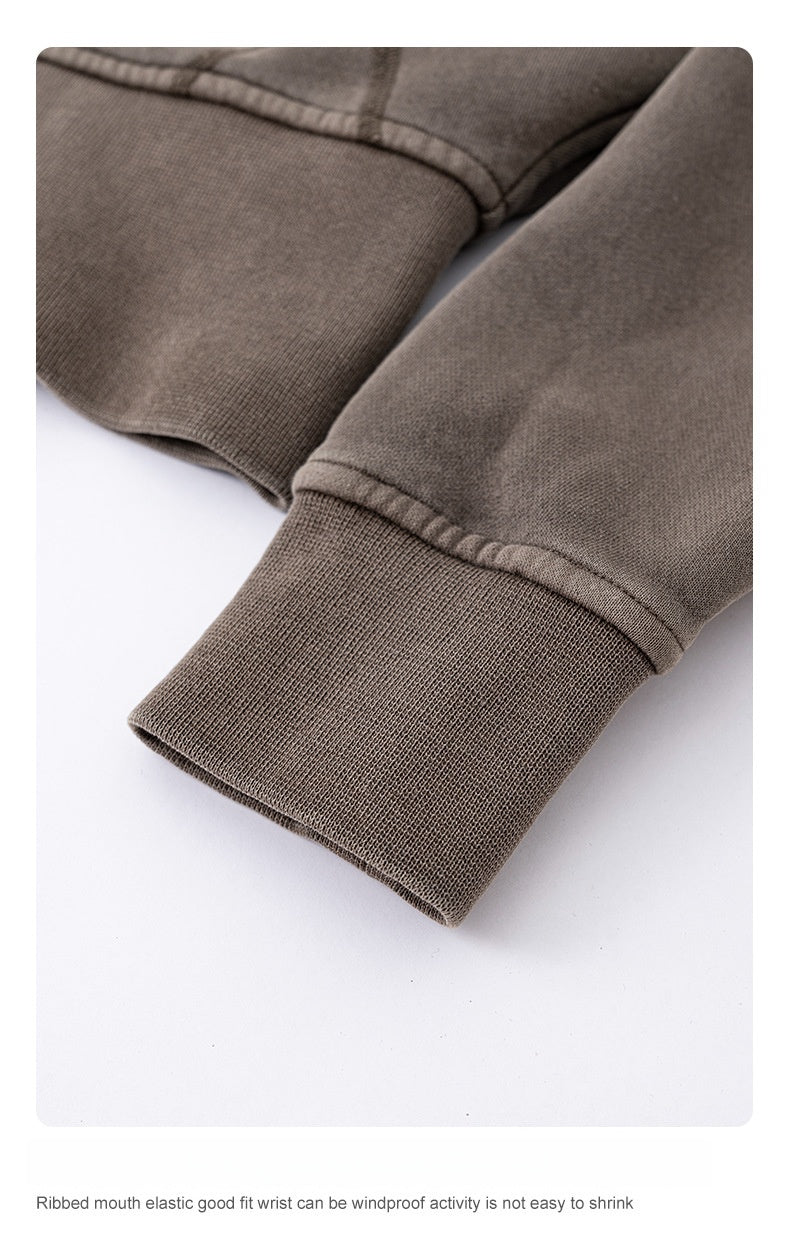 Women's Cropped Fleece Hoodie - Removable Hood, Fitted Zip-Up Jacket