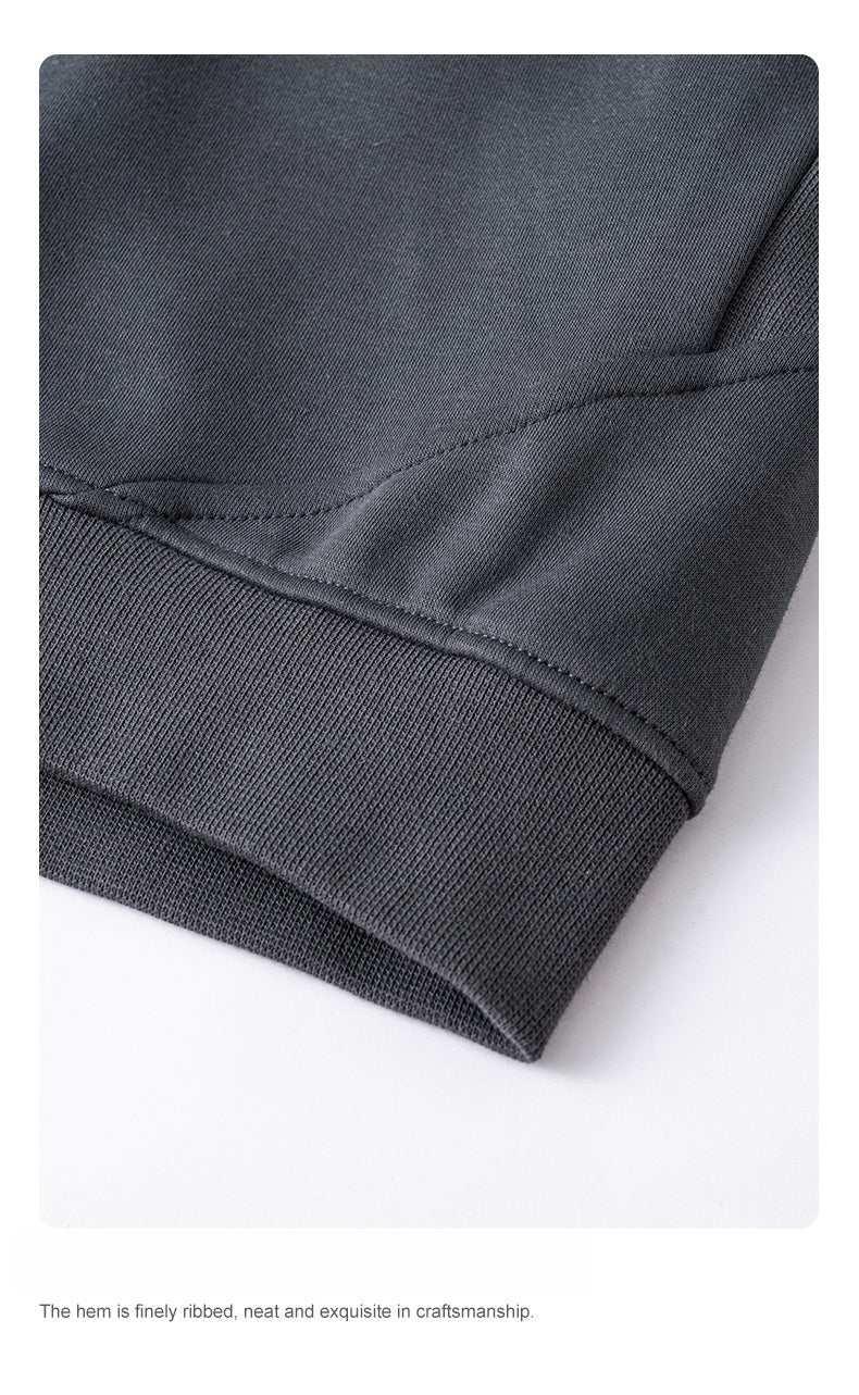 Men's Fleece Hoodie - Oversized Pullover, Raglan Sleeve Design