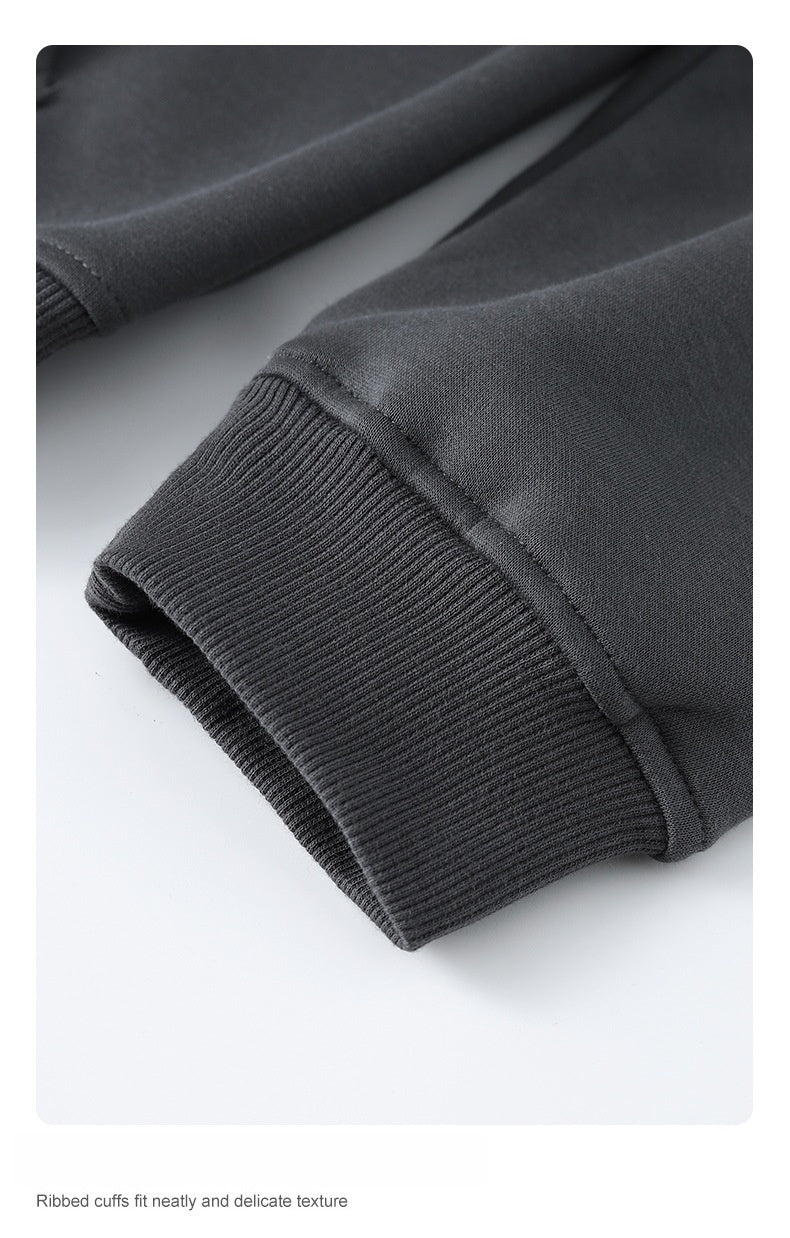 Men's Technical Fleece Hoodie - Oversized Pullover with Face Guard