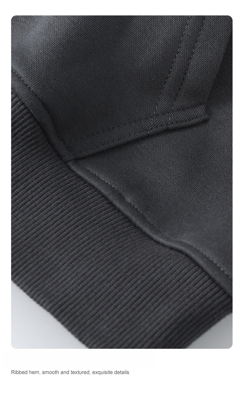 Men's Technical Fleece Hoodie - Oversized Pullover with Face Guard