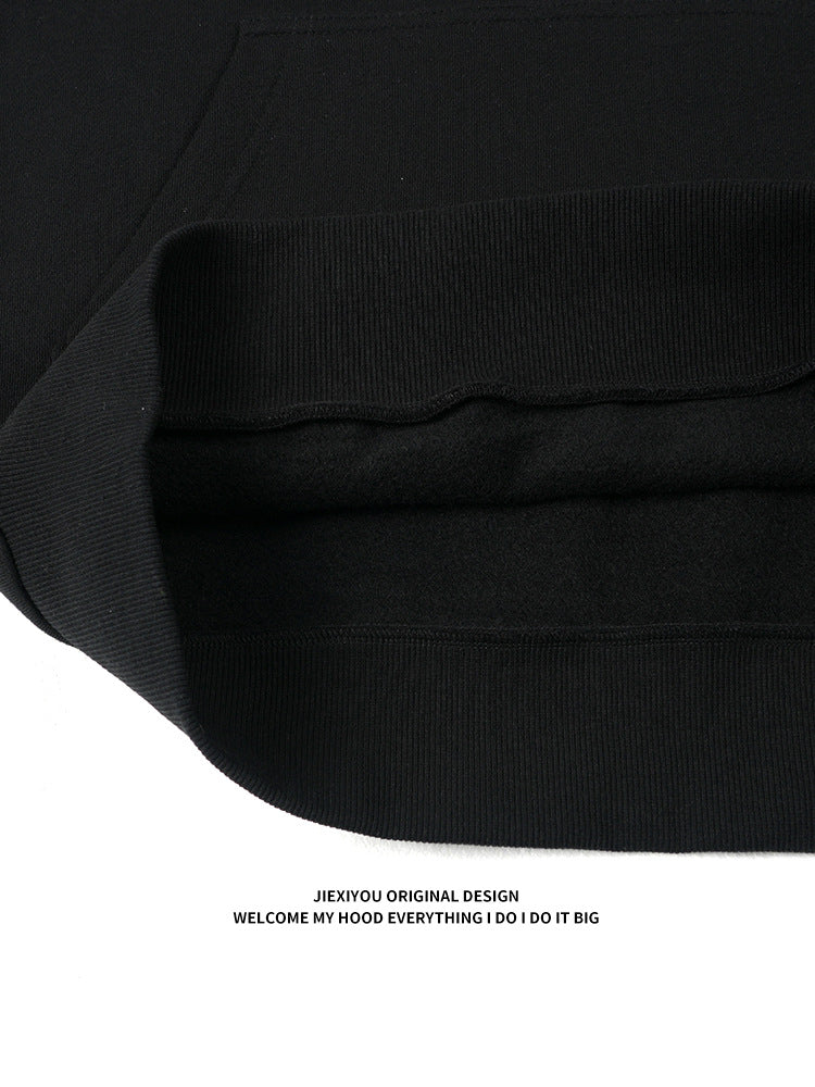 Unisex Half Zip Hoodie - Oversized Pullover, High Street Style