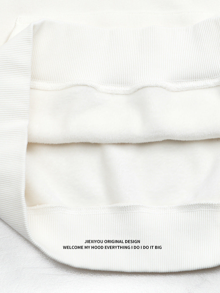 Unisex Color Block Hoodie - Fleece Lined, Dog Graphic Pullover