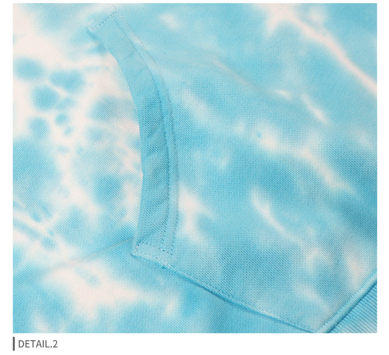 Unisex Heavy Tie Dye Hoodie - 380gsm Cotton Pullover, Color Block Design