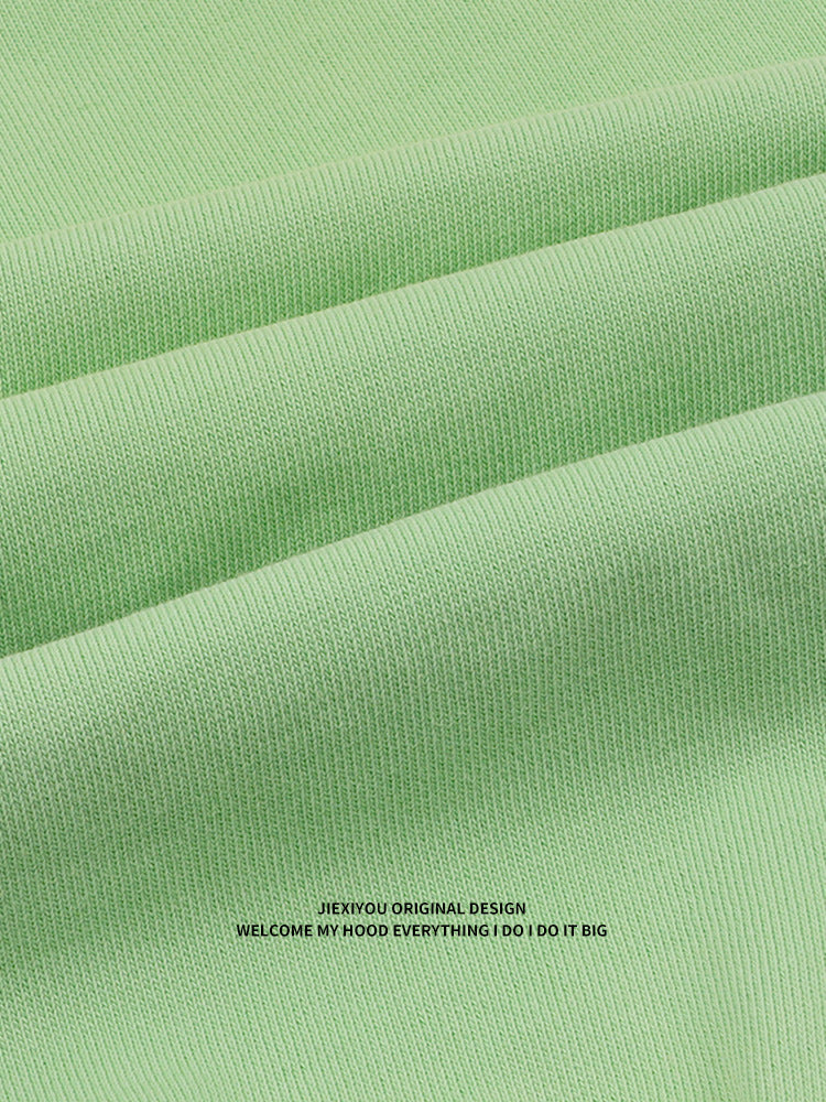 Unisex Digital Print Hoodie - Oversized Green Pullover, Casual Streetwear