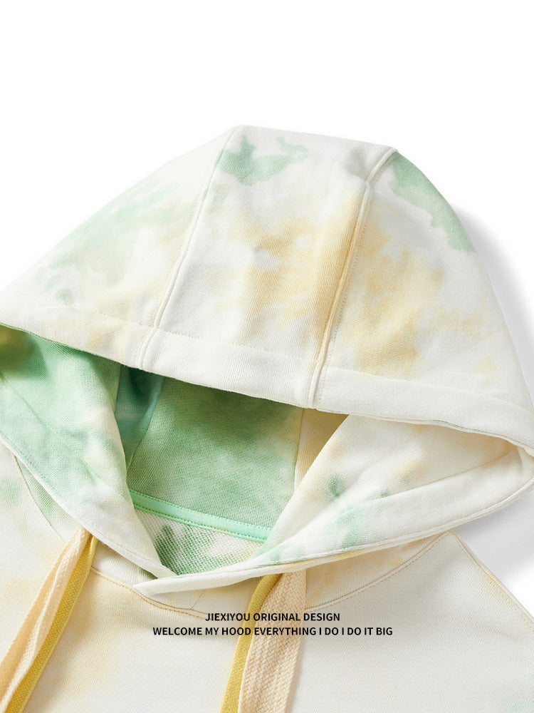 Tie-Dye Camo Hoodie | Unisex Oversized Pullover Streetwear