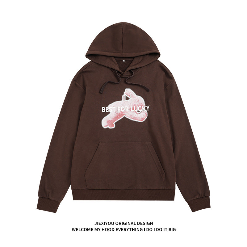 Unisex Oversized Graphic Hoodie - Heavyweight Cotton Pullover, Casual Streetwear