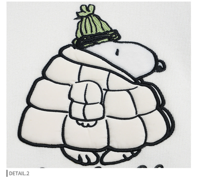 Unisex Color Block Hoodie - Fleece Lined, Dog Graphic Pullover