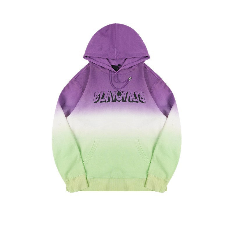 Unisex Tie Dye Hoodie - Color Block Pullover, Oversized Streetwear