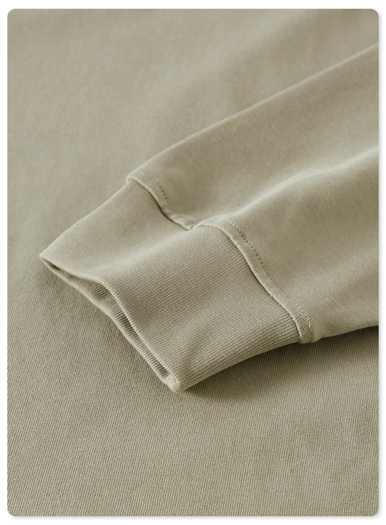 Men's Heavyweight Crewneck Sweatshirt - 425gsm Cotton, Oversized T-Shirt