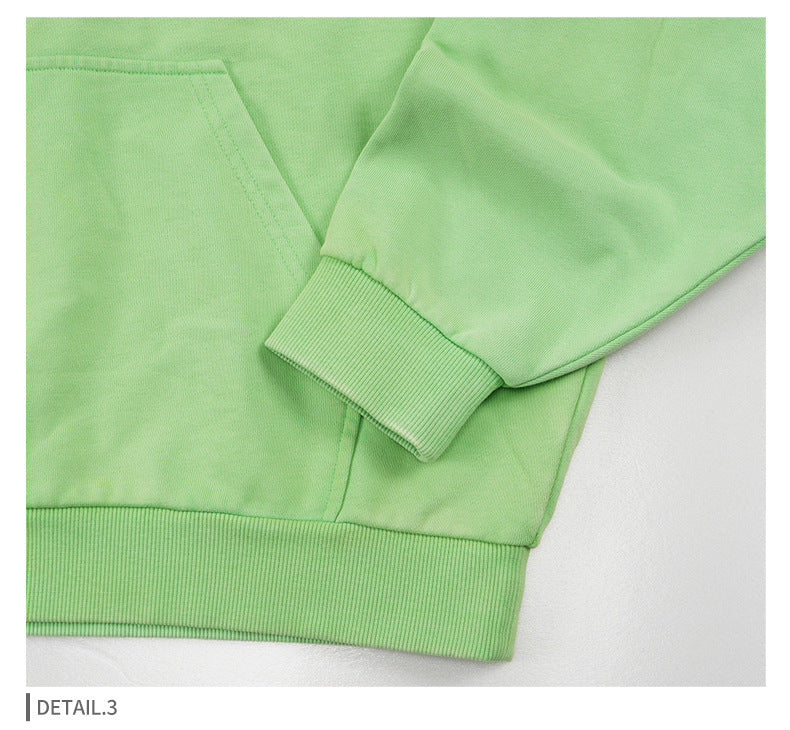 Unisex Digital Print Hoodie - Oversized Green Pullover, Casual Streetwear