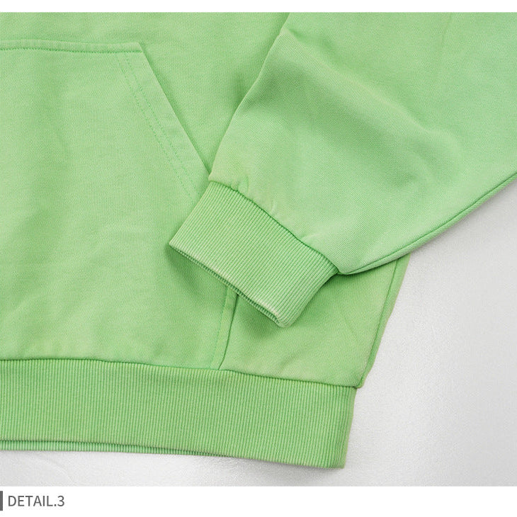 Unisex Digital Print Hoodie - Oversized Green Pullover, Casual Streetwear