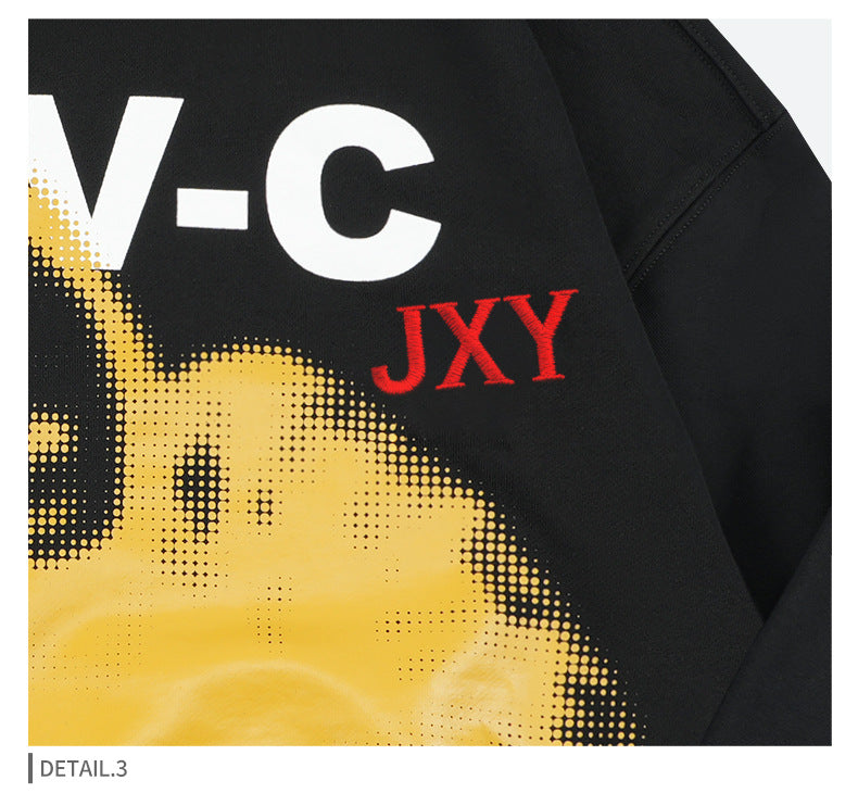 Unisex Graphic Print Hoodie - Fleece Lined Pullover, Oversized Streetwear