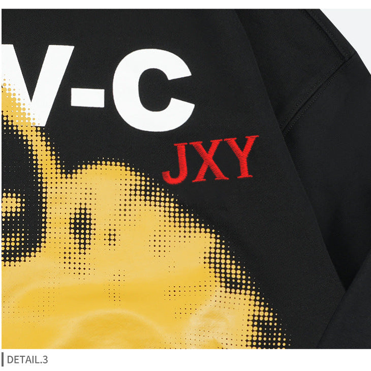 Unisex Graphic Print Hoodie - Fleece Lined Pullover, Oversized Streetwear