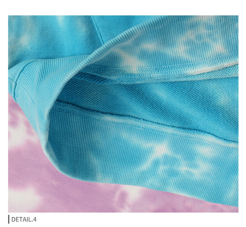 Unisex Heavy Tie Dye Hoodie - 380gsm Cotton Pullover, Color Block Design