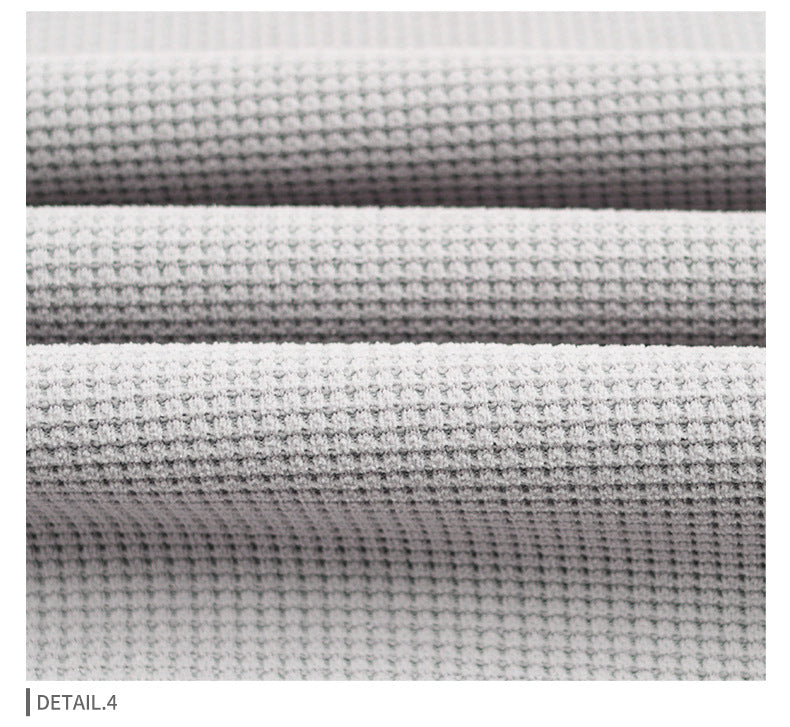 Unisex Waffle Knit Hoodie - Textured Cotton Pullover, Embroidery Ready