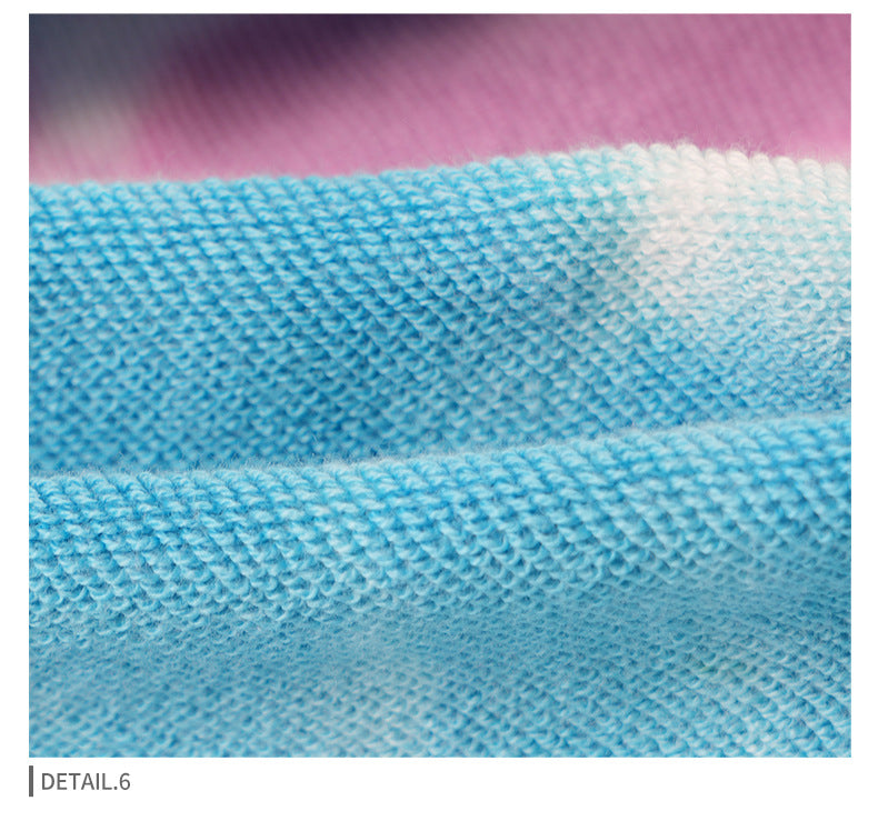 Unisex Heavy Tie Dye Hoodie - 380gsm Cotton Pullover, Color Block Design