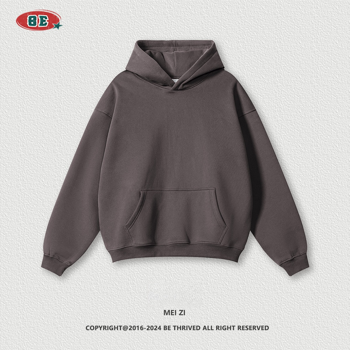 Men's Fleece Hoodie - 425gsm Heavyweight Cotton, Oversized Pullover
