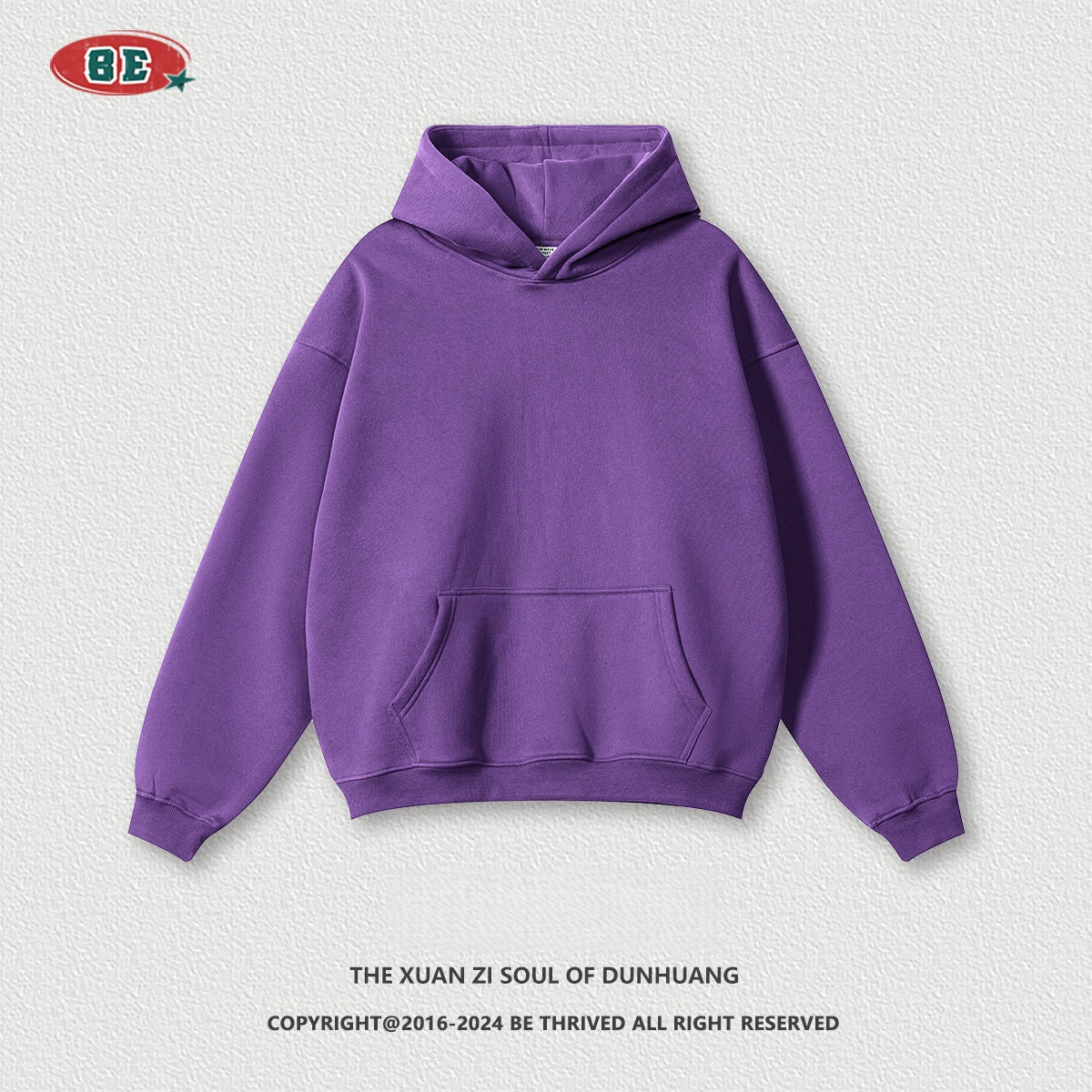 Men's Fleece Hoodie - 425gsm Heavyweight Cotton, Oversized Pullover
