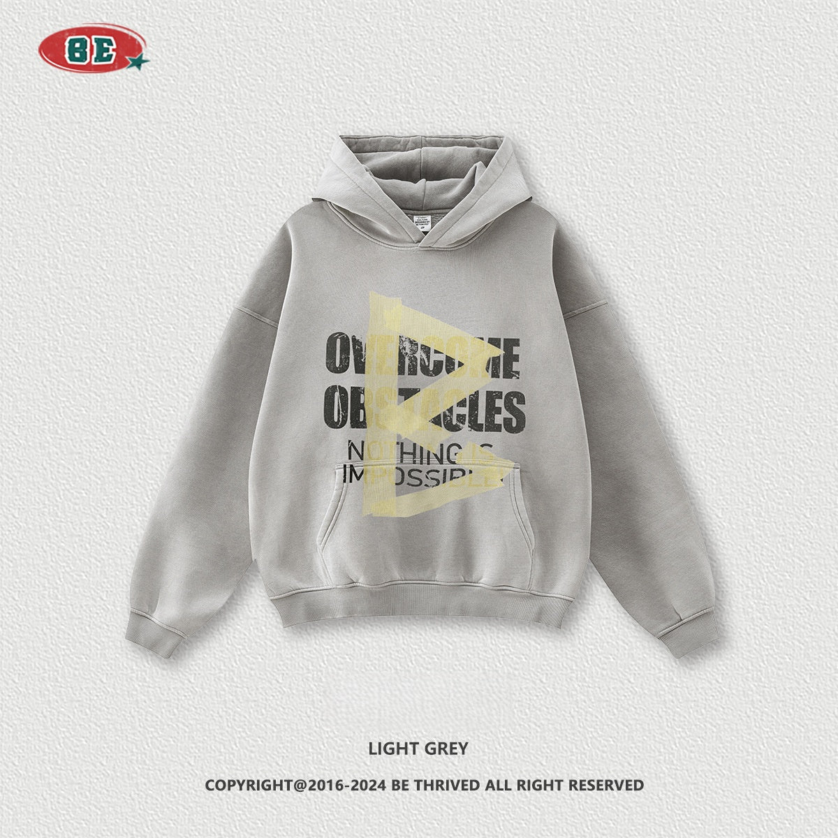 Men's Premium Hoodie - Washed Fleece Pullover, Oversized Streetwear