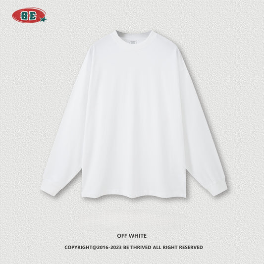 Men's Heavyweight Crewneck Sweatshirt - 425gsm Cotton, Oversized T-Shirt