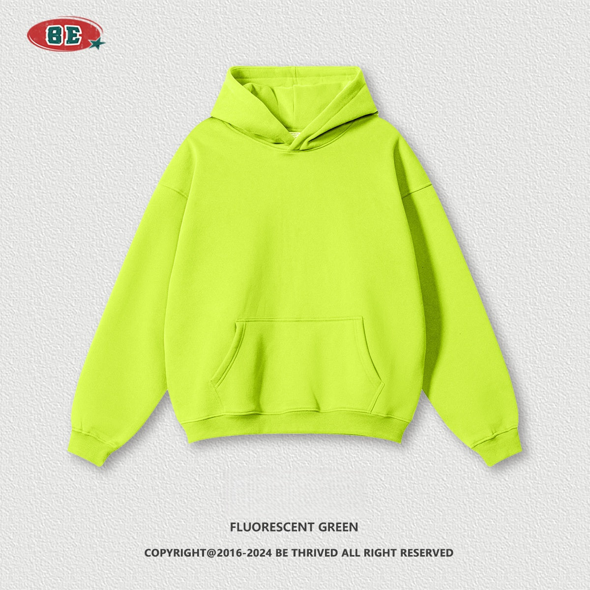 Men's Fleece Hoodie - 425gsm Heavyweight Cotton, Oversized Pullover