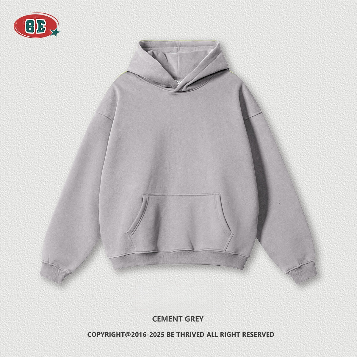 Men's Fleece Hoodie - 425gsm Heavyweight Cotton, Oversized Pullover